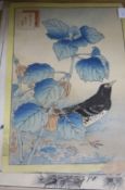 A collection of Japanese woodblock prints, unframed