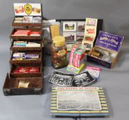 A vintage Cadburys, Fry's and confectionary ephemera archive, including a vintage travelling