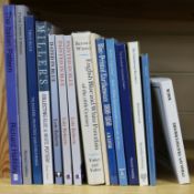 A quantity of reference books relating to blue and white porcelain including Millars Guide to