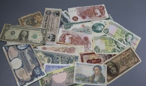 A collection of Chinese and European notes