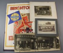 Brighton, Sussex and Retail Store scenes - photographs, postcards etc, late 19th/20th century, in