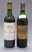 Two bottles of Chateau Batailley 1979 and four bottles of Chateau Haut Batailley 1979