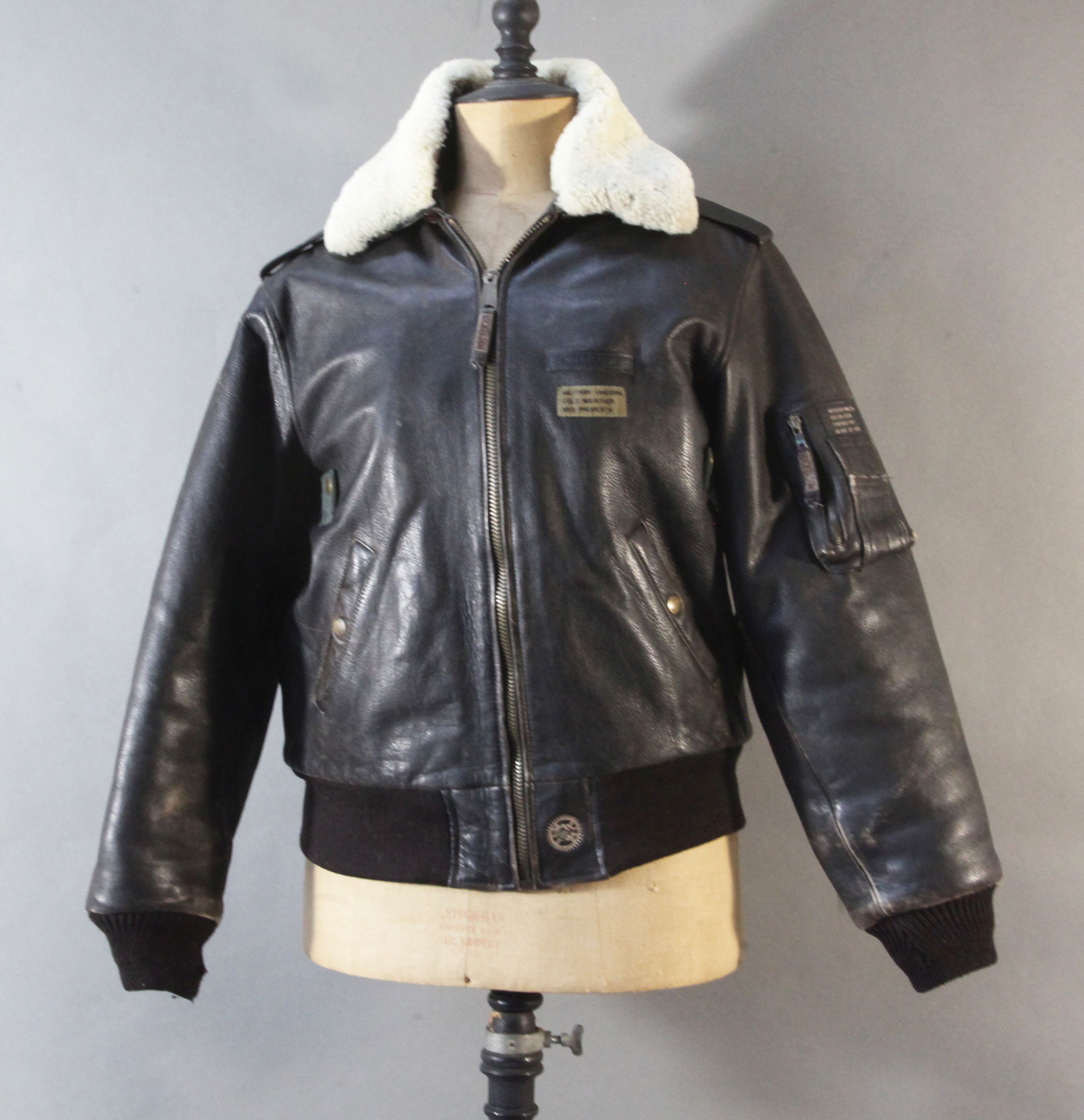 nickelson leather bomber jacket