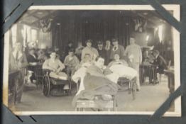 WWI British Red Cross - an album of postcards, many relating to Abbey Lodge VAD Hospital in