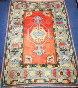 Turkish kazak style rug 136 x 99cm