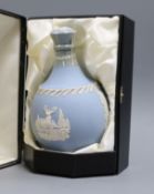 A cased Glenfiddich 21 year old Scotch Whisky, in Wedgwood decanter (contents evaporated)