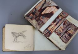 An early 20th century German military subject photo album, various scrap books and other ephemera