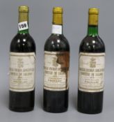 Three bottles of Chateau Pichon Longueville Comtesse 1979 (2) and 1978 (1)
