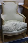 A Louis XVI style fauteuil