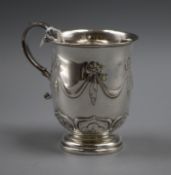 An Edwardian silver christening mug, James Dixon & Sons, Sheffield, 1907, 10.3cm, 4.5 oz.