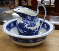 A Wedgwood 'Fallow Deer' jug and basin