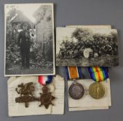 A WWI trio to L-8272 Sergeant Drummer H. Holloway, East Kent Regiment (The Buffs), together with