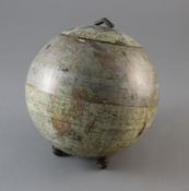 A Huntley & Palmers 'globe' biscuit tin