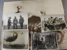 WWI interest - a group of British official press photographs of the Western Front and various