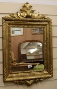 A gilt framed mirror W.45cm