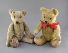 A 1920's English bear and one other tallest 16in.