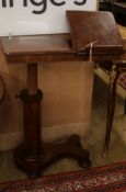 A Victorian mahogany patent reading table W.72cm
