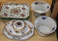 A Chinese Armorial tureen, etc.