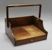 A Georgian mahogany book carrier