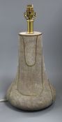 A faux shagreen table lamp