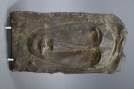 After Amedeo Modigliani, a relief bronze plaque. Height 27cm