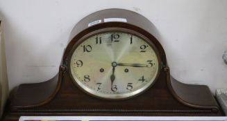 A 1920's mahogany mantel clock