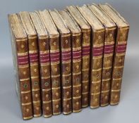 Shaw, George - Vivarium Naturae; or The Naturalists Miscellany, 10 vols (of 25), 8vo, rebacked