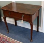 A mahogany lowboy W.79cm