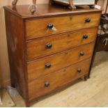 A George IV mahogany chest of drawers W.110cm