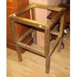 A pair of brass table frames W.60cm