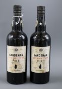 Two bottles of Vintage Sandeman Port 1966