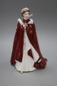 A Royal Worcester figure in celebration of the Queen's 80th birthday 2006