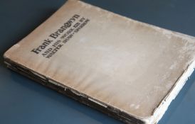Sparrow, Walter Shaw - Frank Brangwyn and His Work, folio, original wraps, rather ragged at edges,