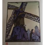 Brangwyn, Frank and Preston, Hayter - Windmills, number 15 of 75, 4to, half vellum, with 16