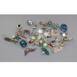 A quantity of assorted modern earrings etc.