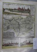 A collection of ten unframed coloured maps:- Germany, NE of DresdenSeb. Munster - The Nile Delta c.