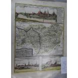 A collection of ten unframed coloured maps:- Germany, NE of DresdenSeb. Munster - The Nile Delta c.