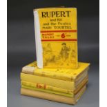 Tourtell, Mary - Rupert Little Bear Library, numbers 14,21,28,36,38 and 40, 8vo, yellow boards, some