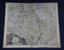 A collection of ten unframed engraved maps:- Gigante, Joanne - Hildesiensis, 48 x 57cmJohann
