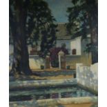 South African School, first half 20th century, oil on canvas, The Pond, Gt Constantia, South Africa,