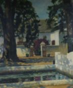 South African School, first half 20th century, oil on canvas, The Pond, Gt Constantia, South Africa,