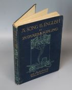 Kipling, Rudyard - A Song of the English, illustrated by W. Heath Johnson, quarter, cloth, with 16