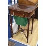 An Edwardian sewing table W.47.5cm