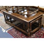 An 18th century style rectangular top nest of tables W.117cm