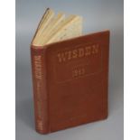 Wisden, John - Cricketer's Almanack, 8vo, original cloth, cover a little creased, pages 2 to 5 pages