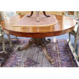 A rosewood breakfast table W.130cm