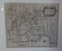 Sir William Dugdale, an uncoloured map of Marsh-land in Norfolk, 33 x 37cm, Henry Teesdale & Co.,