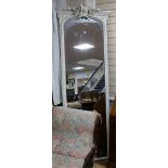 A large painted dressing mirror W.75cm