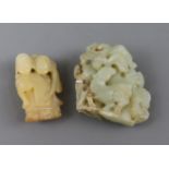 Two Chinese jade carvings