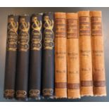 Cervantes - Don Quiote of the Mancha, 4 vols, 8vo, cloth, London and New York, 1895, Scott,